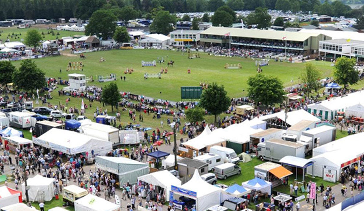 south of england show arial view