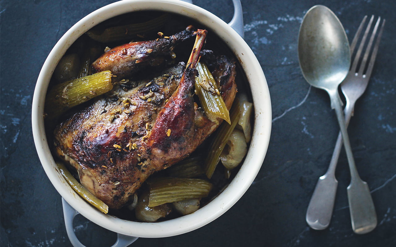 Pot Roast Pheasant With Celery Recipe - ESSE