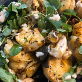 ESSE made Roast Cauliflower, Spices and Tahini by Tim Maddams