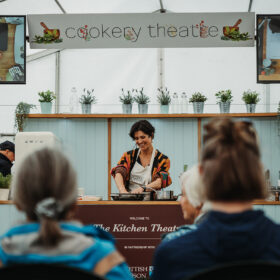 Scottish Game Fair cookery theatre stage